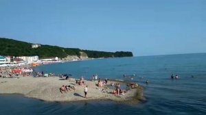 Краснодарский край. Посёлок Новомихайловский. Июнь. Море.