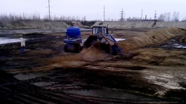 Формирование компостных буртов. смотреть онлайн