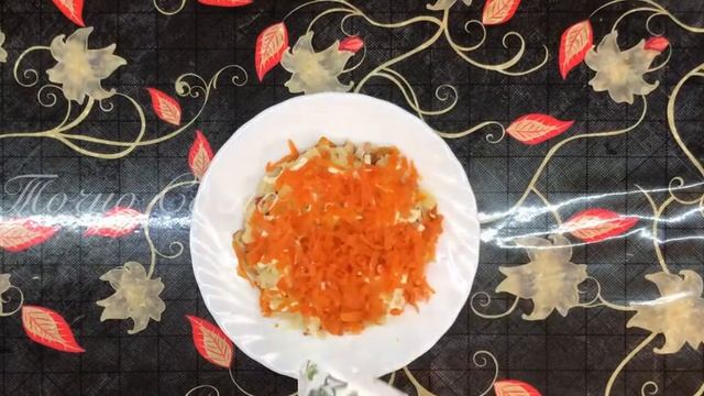 Салат «Нежность» Быстро и вкусно,из доступных продуктов.