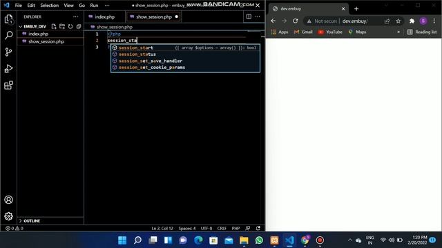 Session variables in php session_start(). смотреть онлайн