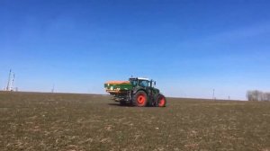 Fendt 936 + Amazone ZA-TS 4200. Внесение минералки и точное земледелие.