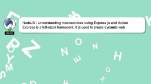 NodeJS : Understanding microservices using Express.js and docker