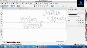 Corel Draw İsimlik Lazer Kesim Çizimi