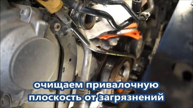 Замена помпы на PORSCHE CAYENNE 4,5л