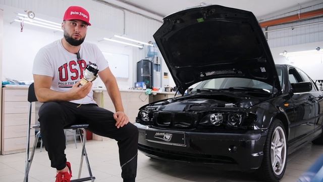 Установка BI-LED линз ZORKiY F40 Laser Russian Falcon - 4300K на BMW e46