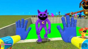 ☢️ BIG HOLE TOXIC NIGHTMARE CATNAP POPPY PLAYTIME CHAPTER 3 FAMILY CHARACTERS SPARTAN KICKING Gmod