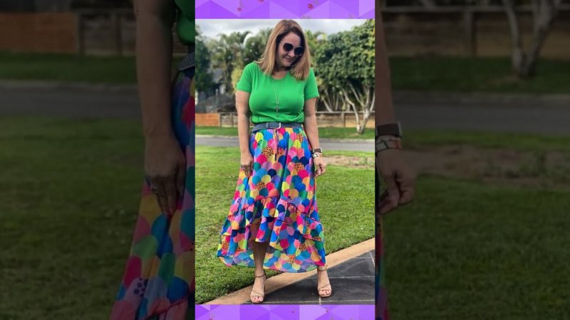 Юбки с асимметрией для женщин 50-55 лет на весну, лето и осень/Asymmetric skirts for women 50-55