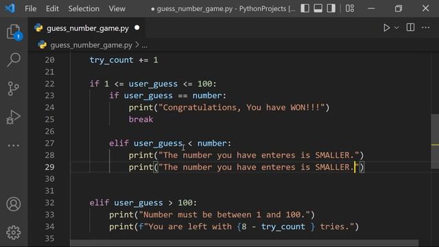 Build A Number Guessing Game | Python Project For Beginner | Learn Python With Fun Project