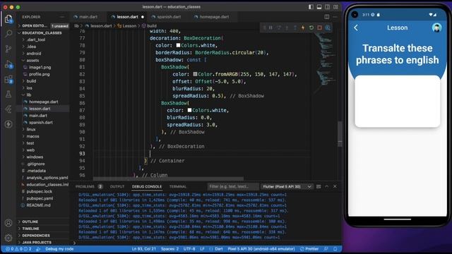 Education Classes Part 3 | Flutter Tutorial 2023 | Flutter UI | Flutter Widget | Flutter App