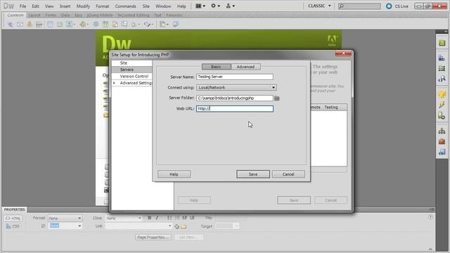 Setting Up a PHP Site in Dreamweaver смотреть онлайн