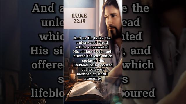 Luke 22:19 Inspiring Bible Verse #bible #gospel #bibleverse #gospelreflection #biblereading