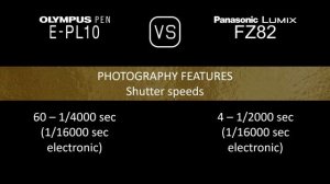 Olympus PEN E-PL10 vs. Panasonic Lumix FZ82: A Comparison of Specifications