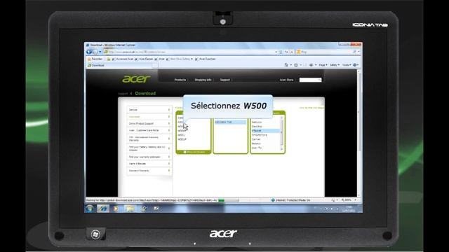 LCD d'Iconia W500 scintille légèrement après rotation continue ou changement de fond d'écran смотреть онлайн