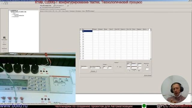 К199. С2000-Т конфигурирование тактик. Технологический процесс