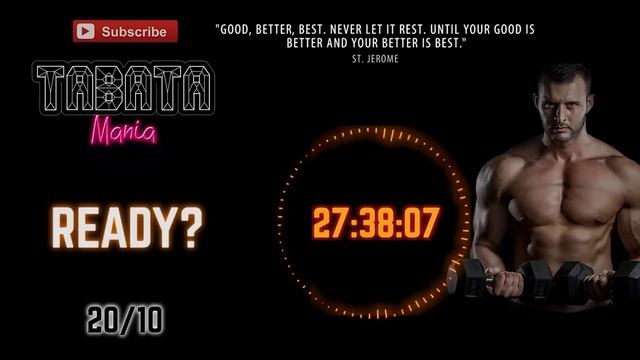 TABATA Song w/ Timer SPECIAL 1H NON STOP by TABATAMANIA смотреть онлайн