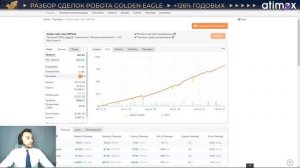 Разбор сделок робота Golden eagle. Доходность за год +126%