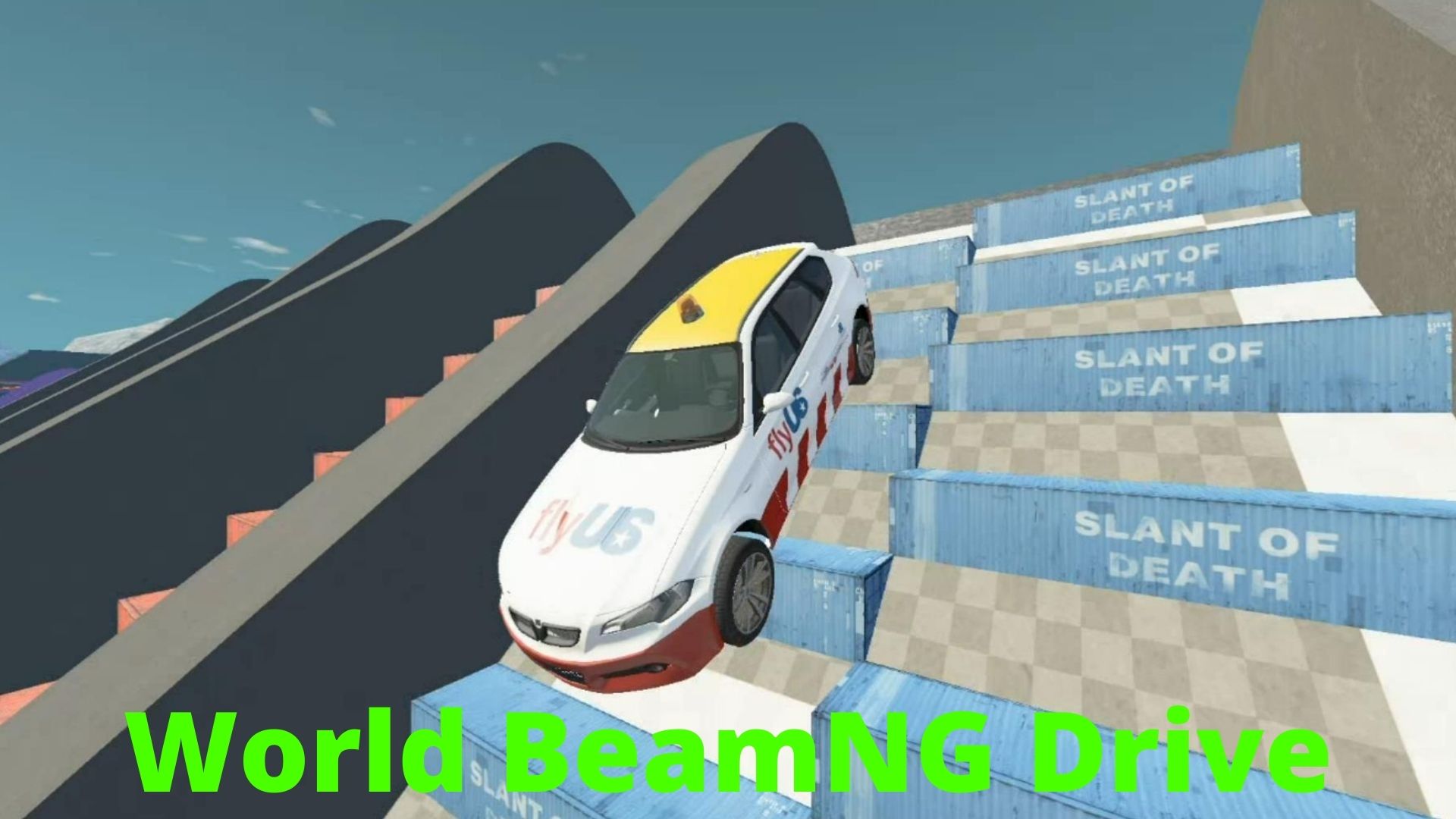 Прыжки по контейнерам #2 - BeamNG Drive | World BeamNG Drive