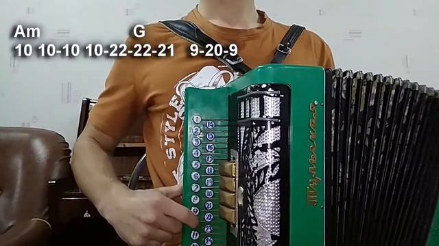 Шиңгән чәчәкләр - разбор татарской песни на гармони. Видеоурок с цифрами смотреть онлайн