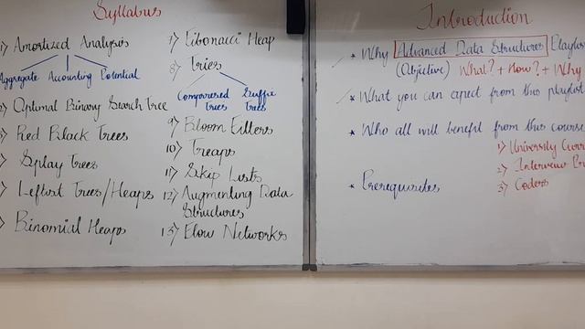 Advanced Data Structures | Introduction and Syllabus