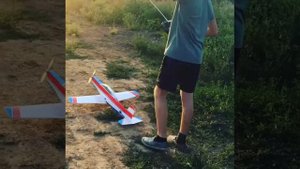 Самодельный самолёт, на радиоуправлении.