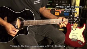 The Doors RIDERS ON THE STORM  Guitar Cover - Lesson Link Below  @EricBlackmonGuitar
