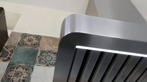 Вытяжка из нержавейки для газового гриля.