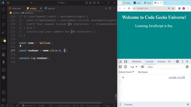 JavaScript String Methods | Full Stack Web Development | Web Development Tutorial #58