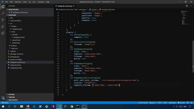 Webpack 4:  How To Include Html Partials In Multiple Html Templates