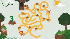 5. Maze Game | Math For Kids. Find a way for the squirrel to bring the chestnuts home.