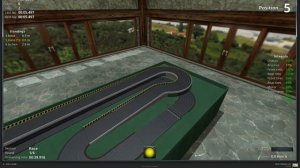 Virtual SlotCars; Police chase on Hells Kitchen Raceway (HO track)