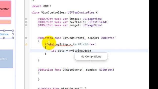 Tutorial 28: Bar Code Generator and QR Code Generater in XCode iOS Swift