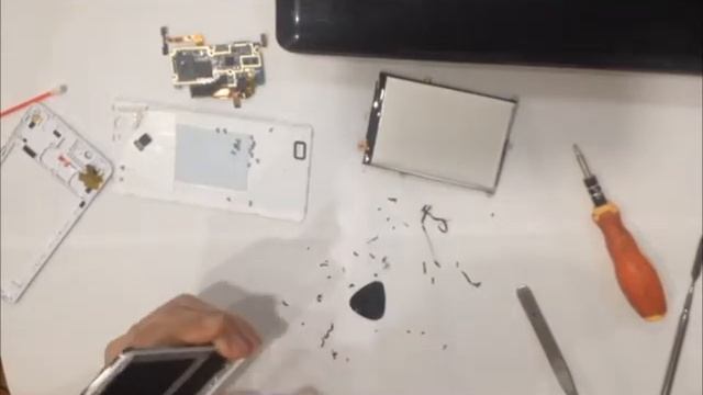 THL 5000, Не работает тачскрин. Замена модуля дисплея. смотреть онлайн