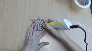 Снежинка 3D ручкой 3dpenStudio. The snowflake in 3d pencil.