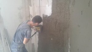 Штукатурка хоппер ковшом