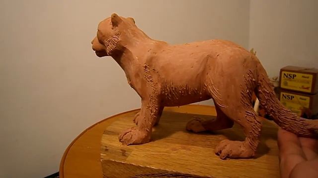 Как слепить Снежного Барса из пластилина,часть 2. смотреть онлайн