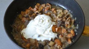 Картошка с лесными грибами