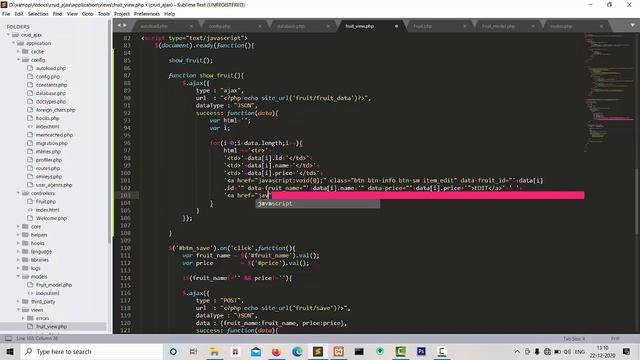 CRUD Operation in Codeigniter using Ajax смотреть онлайн