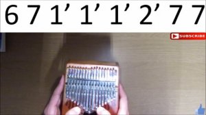 Pirates of The Caribbean- Kalimba 17 Keys-Easy Practice with Tab