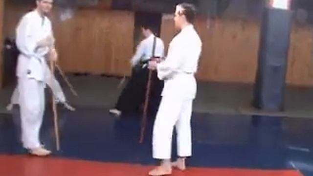 Айки дзё - ката с палкой 3 атаки смотреть онлайн