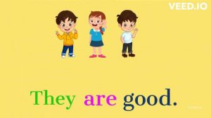 Am - Is - Are for kids | Verb to be| Grammar with game and examples