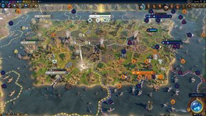 Civ 6 AI Only Timelapse: Volcanic Battle