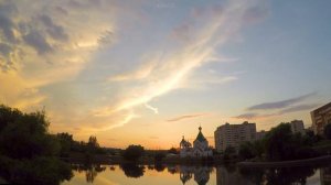 Warm sunset timelapse