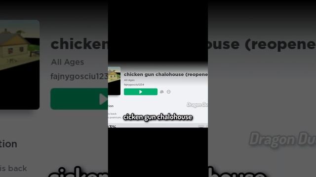 Roblox Chicken Gun Part 1 #shorts смотреть онлайн