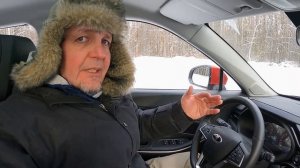 Москвич 3 на заснеженных трассах зимнего полигона