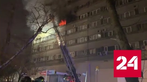 Прокуратура показала кадры пожара в столичном отеле - Россия 24 