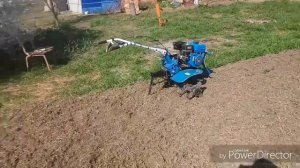 Мотоблок Брест ВК-9М . Фрезы Гусиные лапки . Вспашка целину .