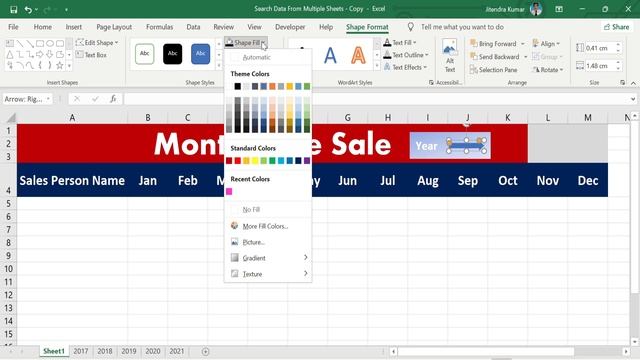 Search Data from Multiple Sheets in Excel смотреть онлайн