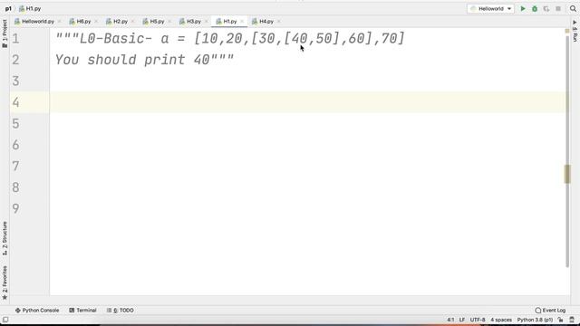 Print Number from Array | Basic | Absolute Beginner | Level 0 | Python Practice Q Series 7 | #pytho