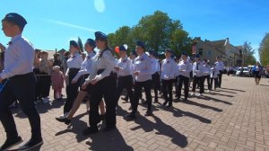 Смотр строя и песни на День Победы в Славске - 2022