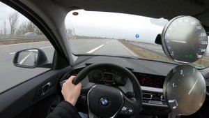 BMW F40 118d 150HP TOP SPEED ON GERMAN AUTOBAHN [TEST DRIVE 4K] | MAX ACCELERATION